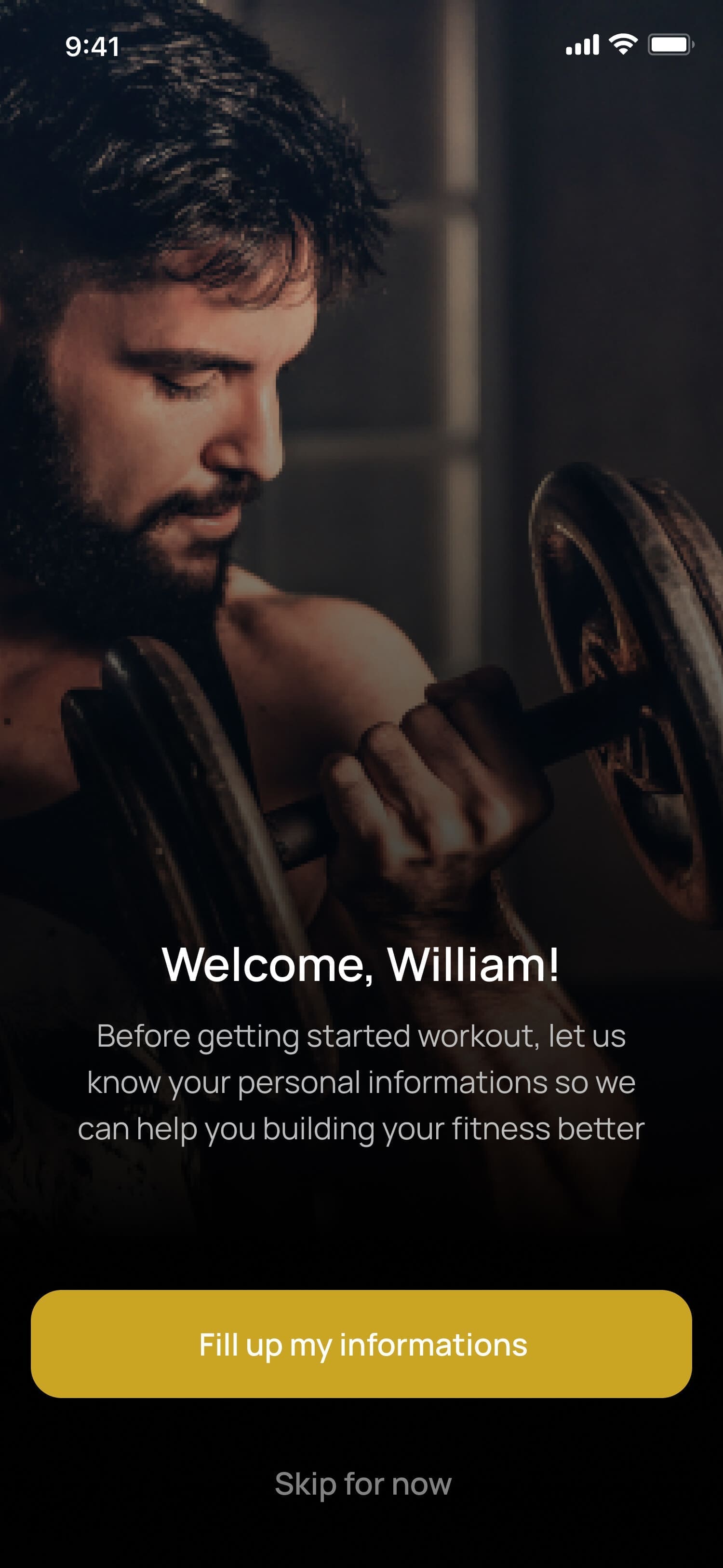 Screens 3.1Personalinformations