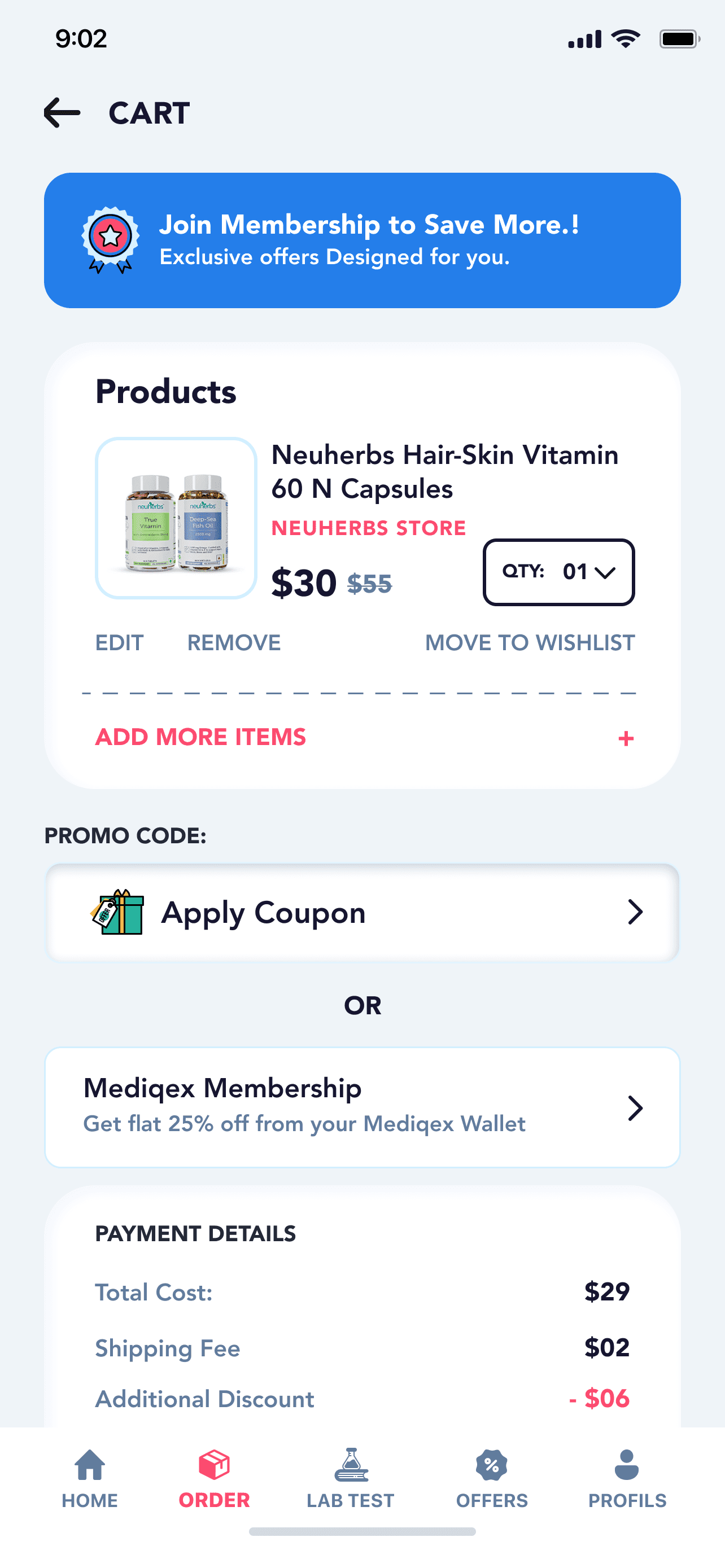 Screens 39 Cart