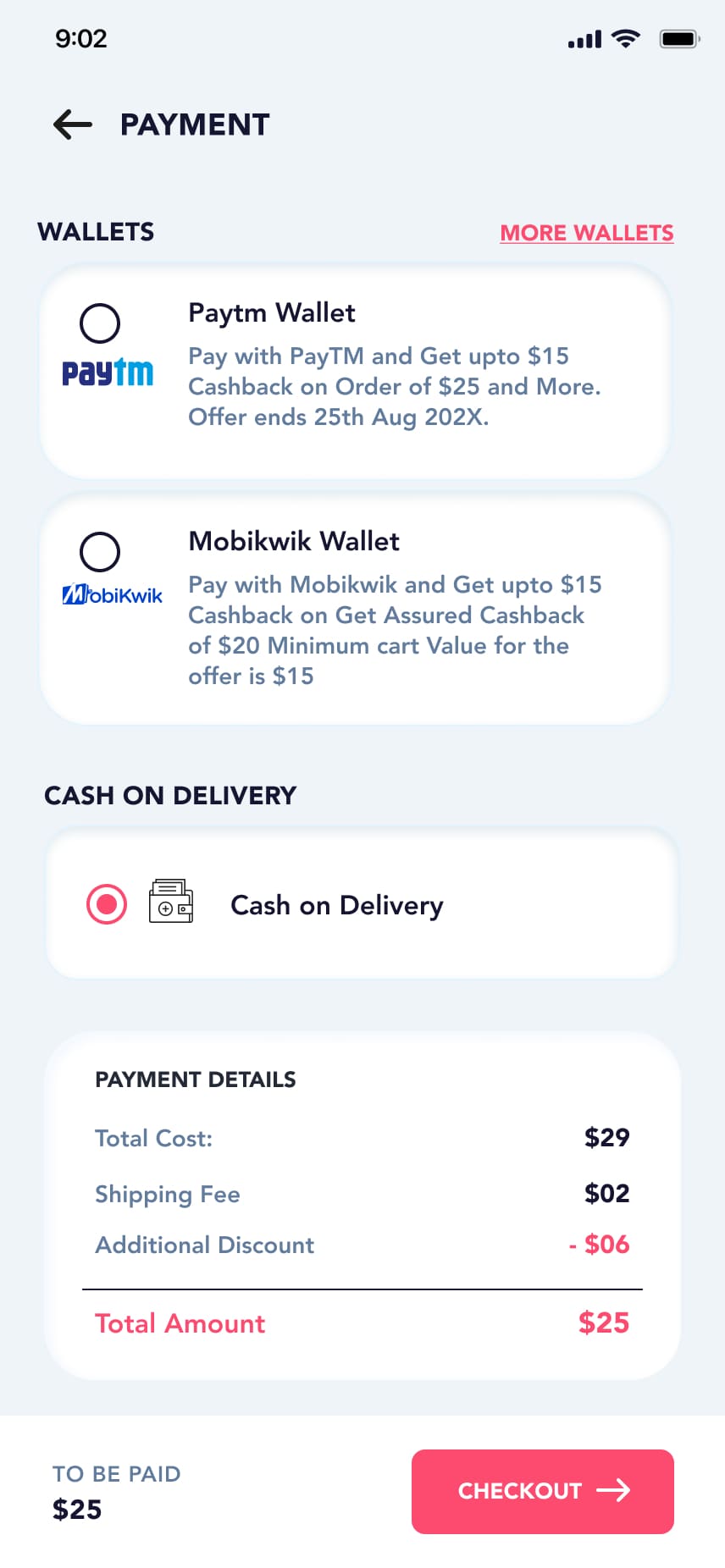 Screens Payment