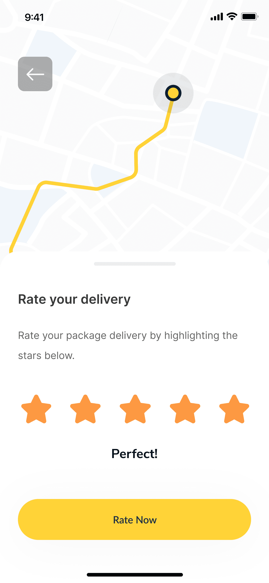 Screens Rate Food 5 Star