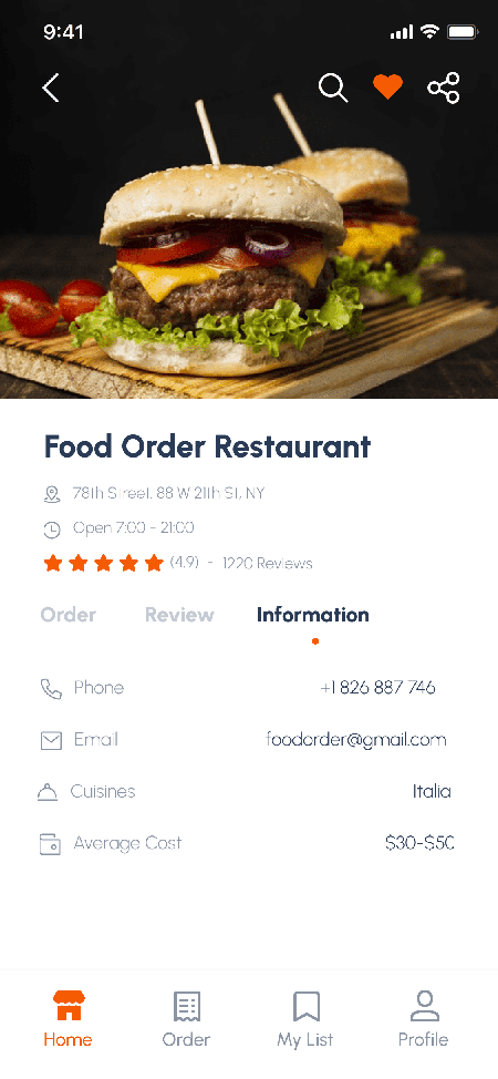 03-RestaurantDetails-Information